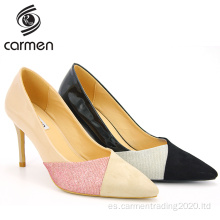 Bricolaje 2021 primavera nuevas mujeres puntiagudas tacones altos